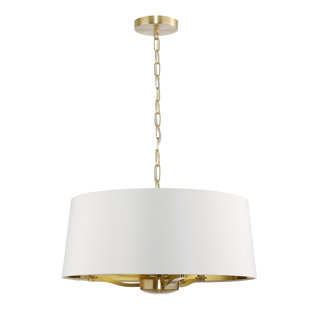 Coralina Large and Small Midcentury Drum Chandelier Coralina Large and Small Midcentury Drum Chandelier